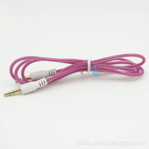 Male To Male 3.5mm Jack Fluorescence Audio Cable